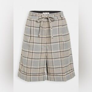 Baum und Pferdgarten Plaid Tailored Shorts High Rise EU 34 NWOT